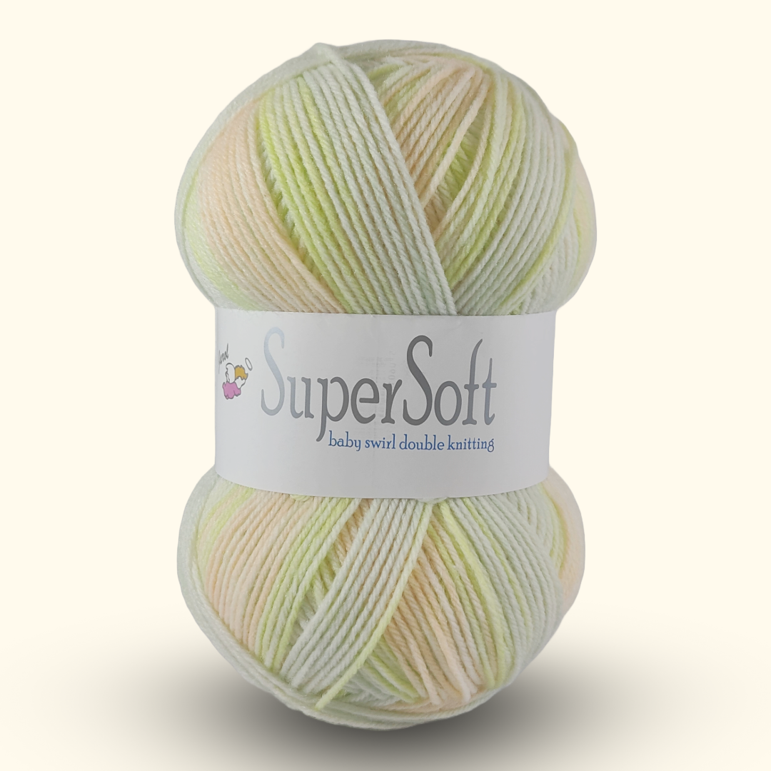 Supersoft Baby Swirl DK 100g - More Colours Available