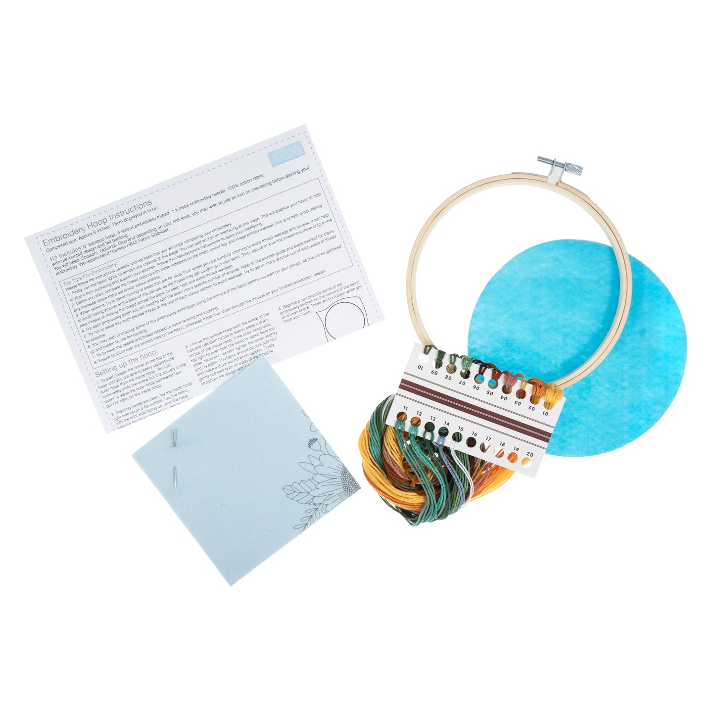 Embroidery Kit with Hoop - SUNFLOWER