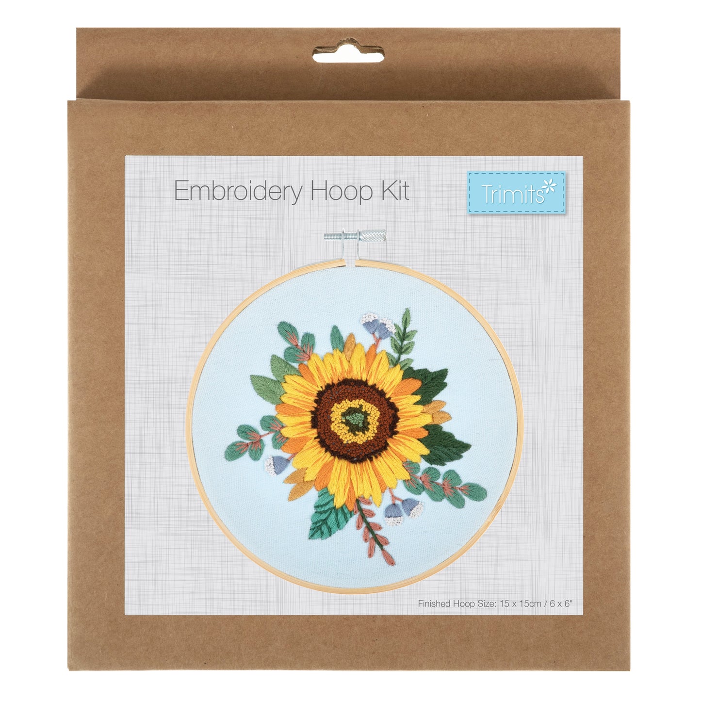 Embroidery Kit with Hoop - SUNFLOWER