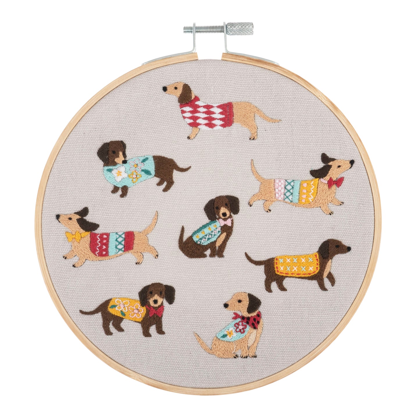 Embroidery Kit with Hoop - DOGS