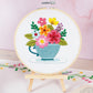 Embroidery Kit with Hoop - SPRING FLORAL