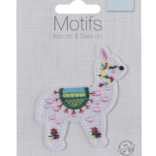 IRON ON & SEW ON MOTIF - Llama