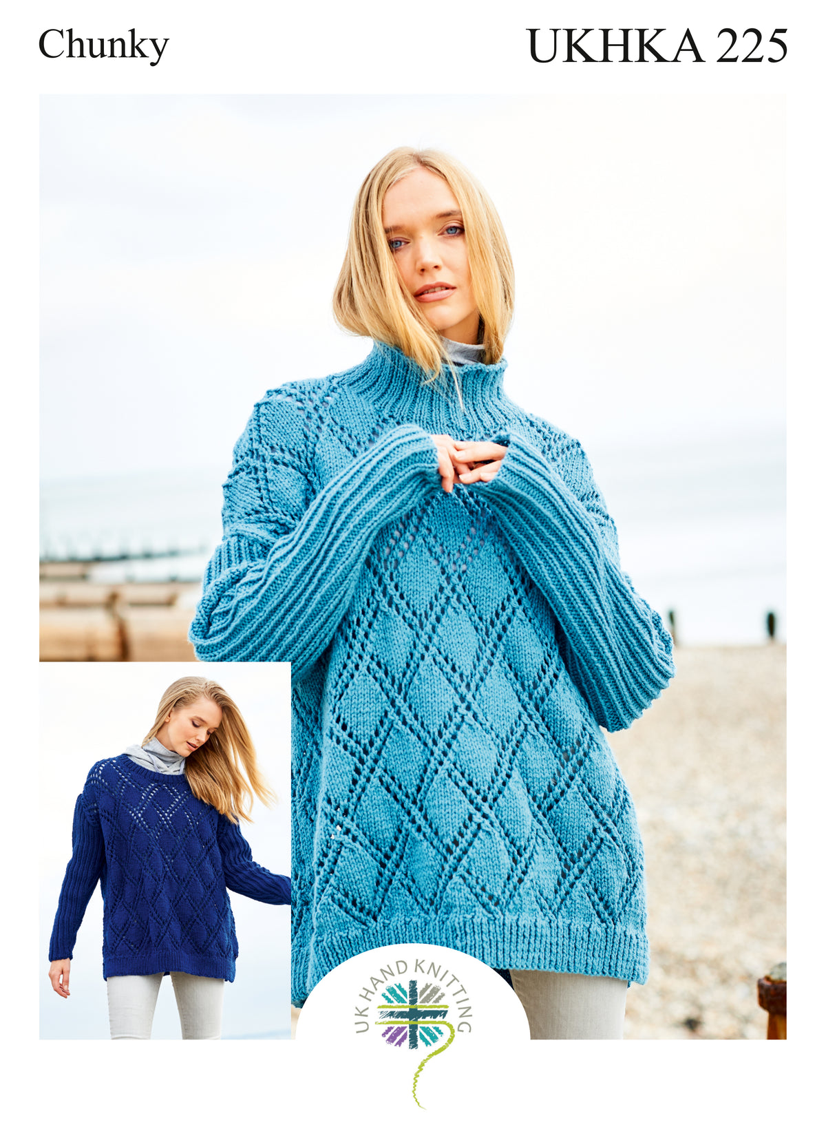 Knitting Pattern UKHKA 225 - Womans Chunky Jumpers