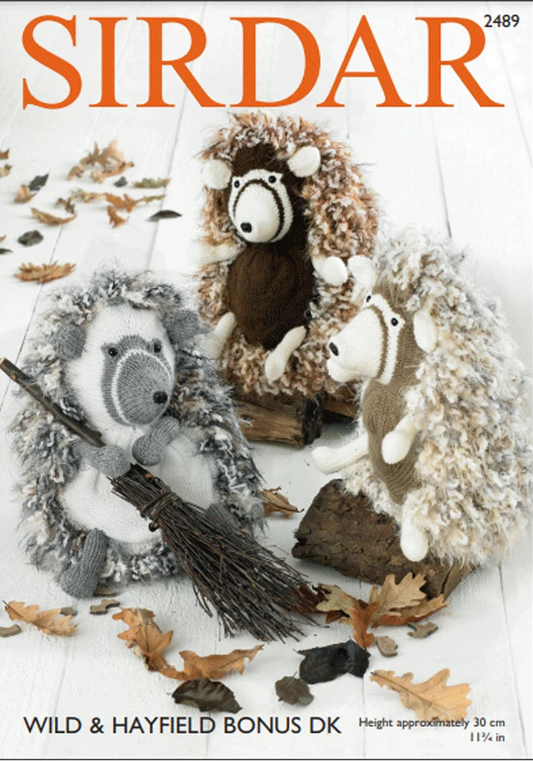 Knitting Pattern 2489 - Hedgehog in Sirdar Wild & Bonus DK