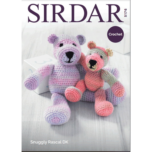 Crochet Patter 5176 - Mummy & Baby Bear in Snuggly Rascal DK