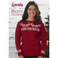 Knitting Pattern 5756 - Reindeer & Stars Christmas Jumper in DK