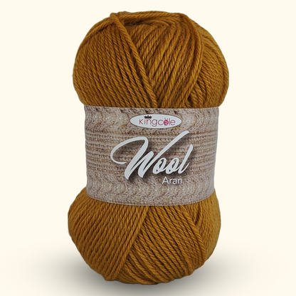 WOOL ARAN - 100% WOOL - 100g - More colours available