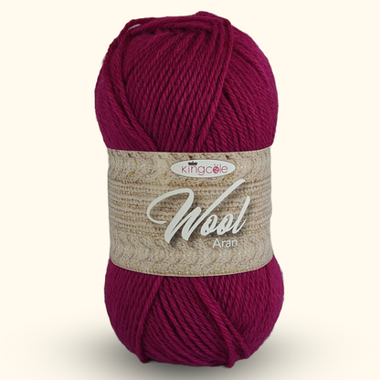 WOOL ARAN - 100% WOOL - 100g - More colours available