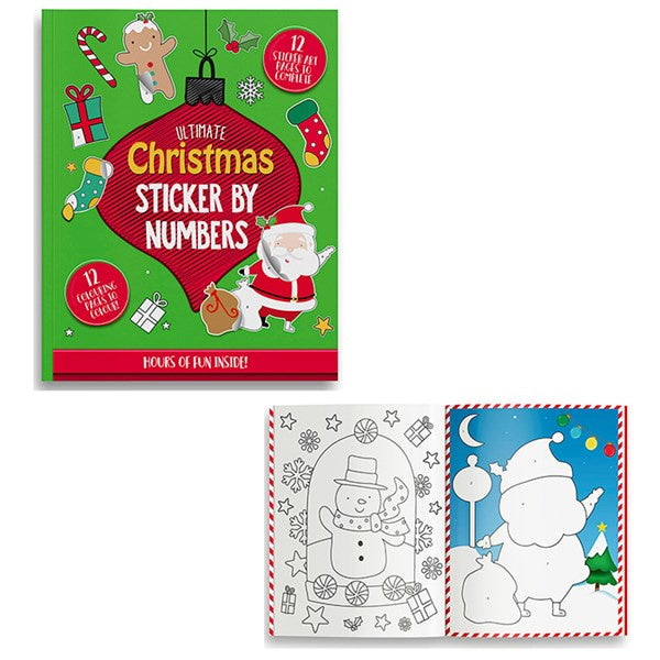 Christmas Sticker By Numbers Book