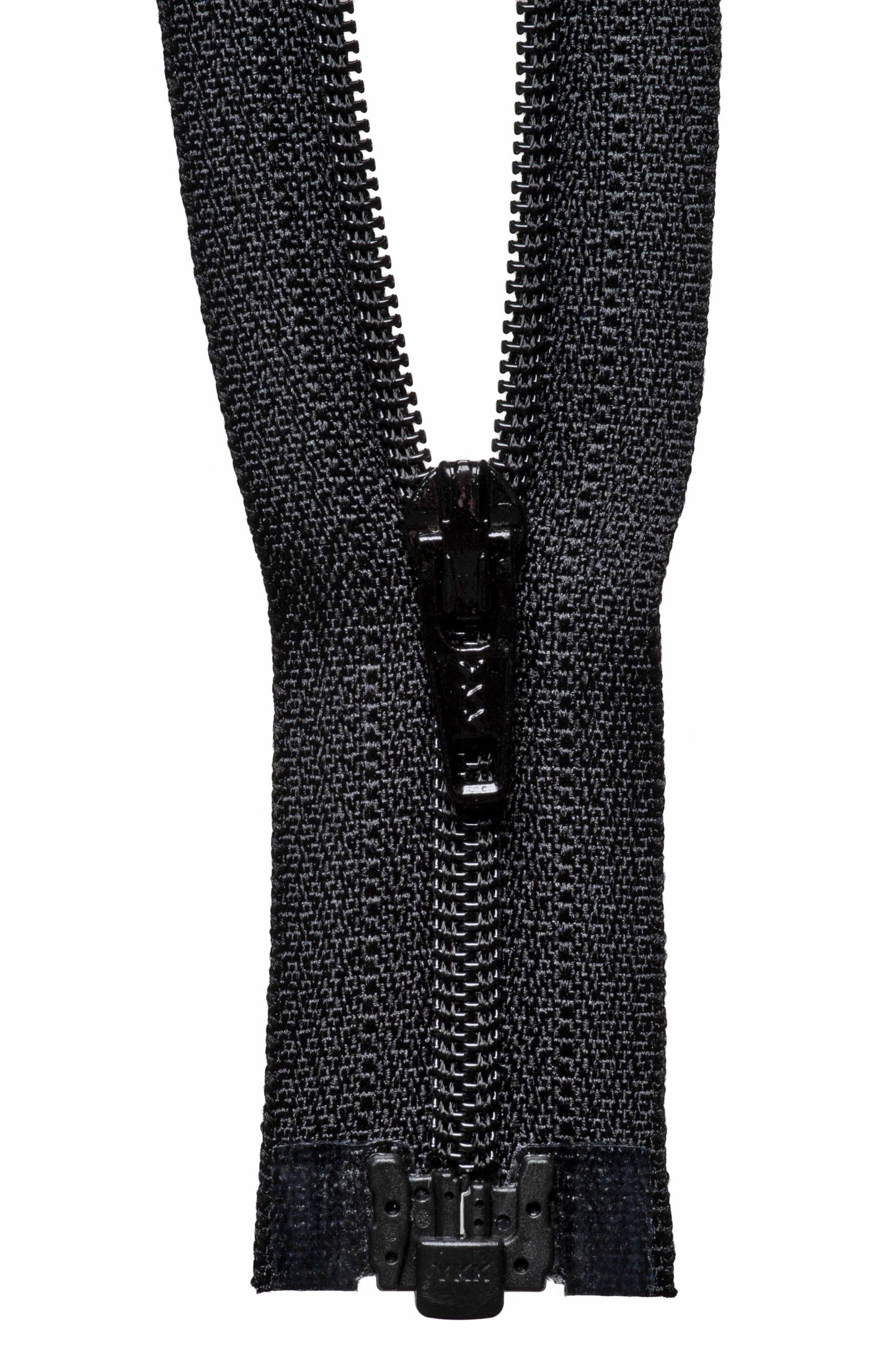 Medium Weight - Nylon Open Ended Zip - BLACK - Various Lengths