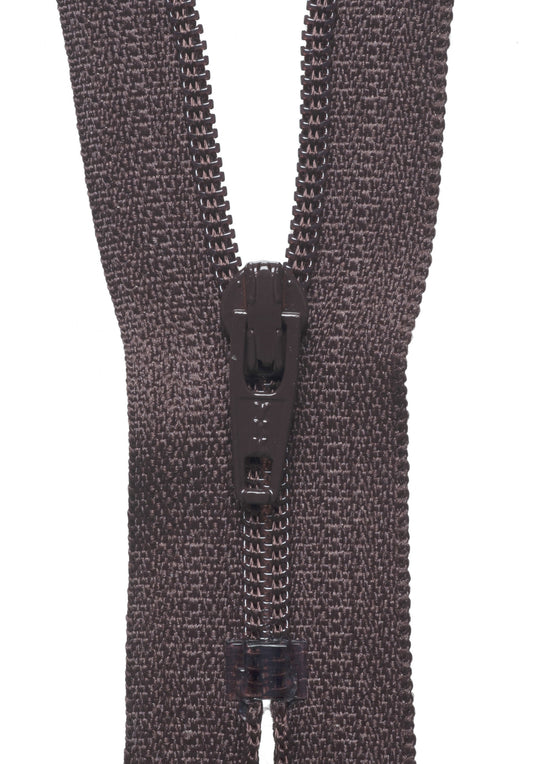 Nylon Dress & Skirt Zip - BROWN (Col 570) - Various Sizes