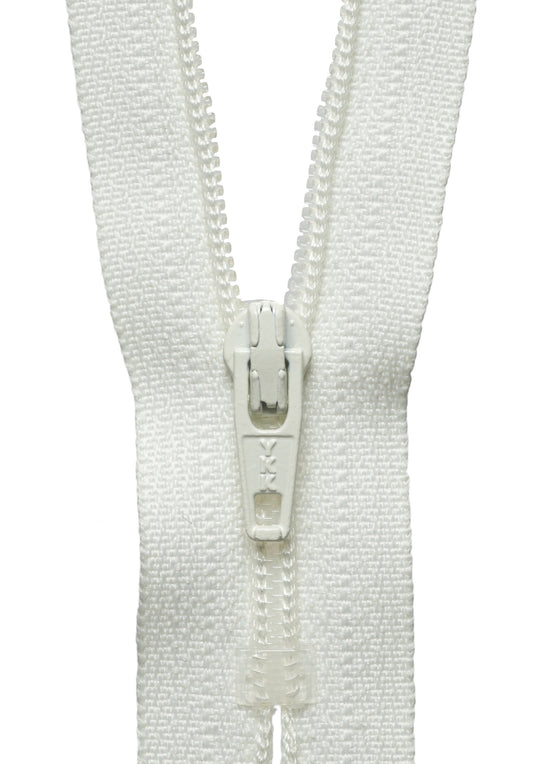 Nylon Dress & Skirt Zip - CREAM (Col 502) - Various Sizes