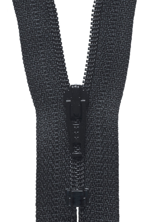 Nylon Dress & Skirt Zip - BLACK (Col 580) - Various Sizes