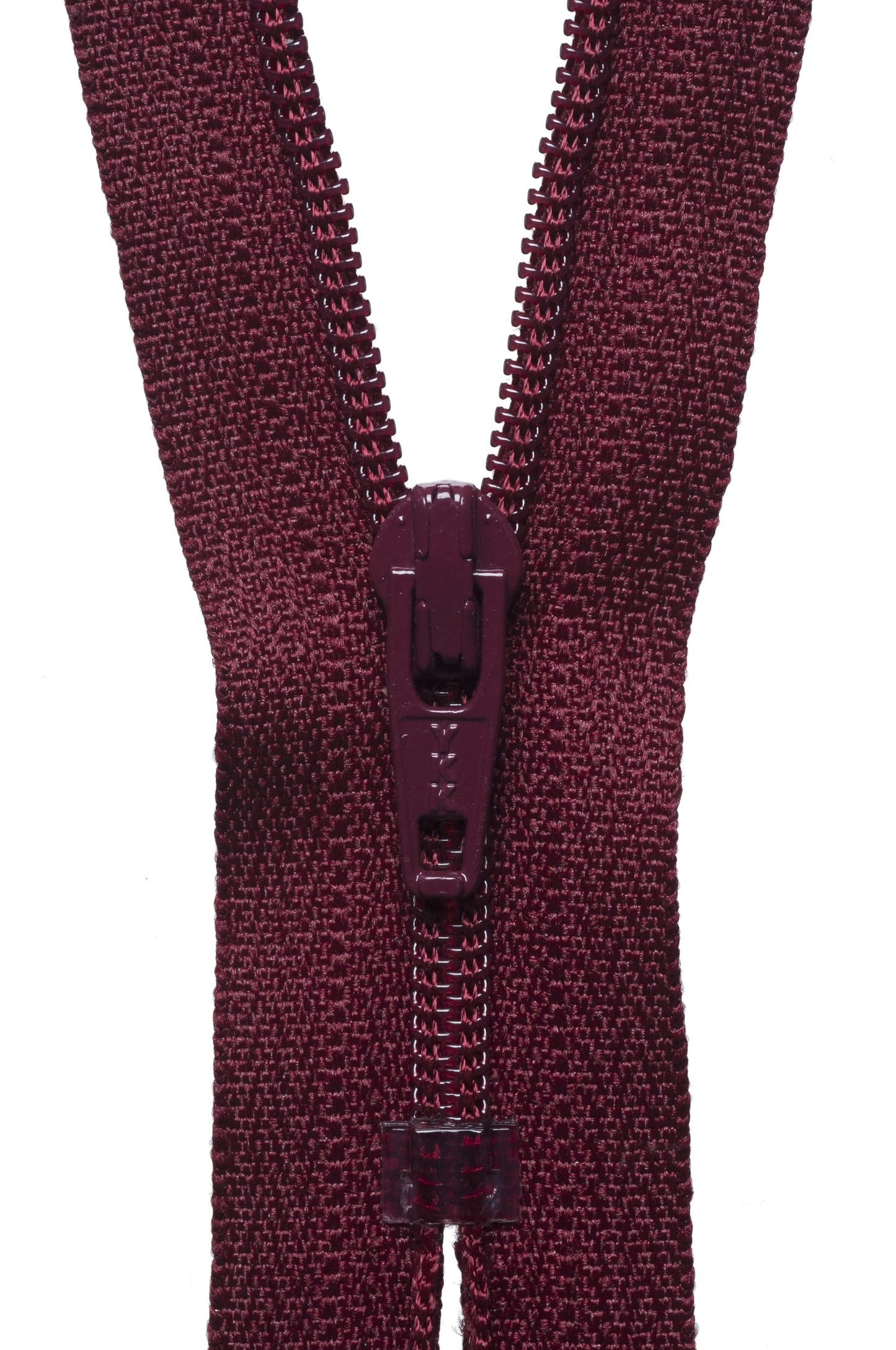 Nylon Dress & Skirt Zip - DARK WINE (Col 527) - Various Sizes