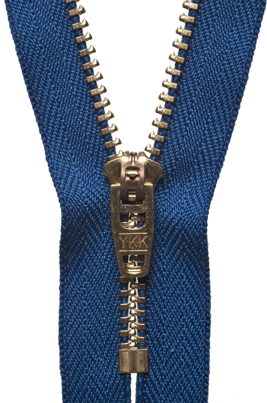 Brass Jeans Zip - MID ROYAL BLUE (Col 39) - Various Sizes