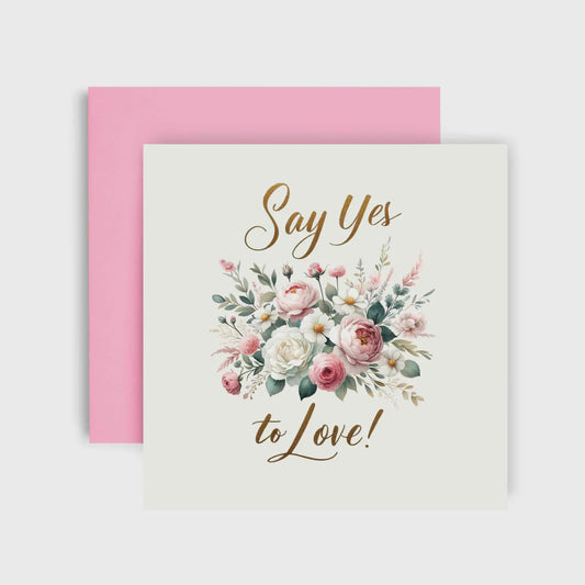 Say YES - Wedding Card