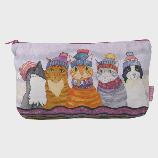 CATS IN HATS - Zipped Pouch