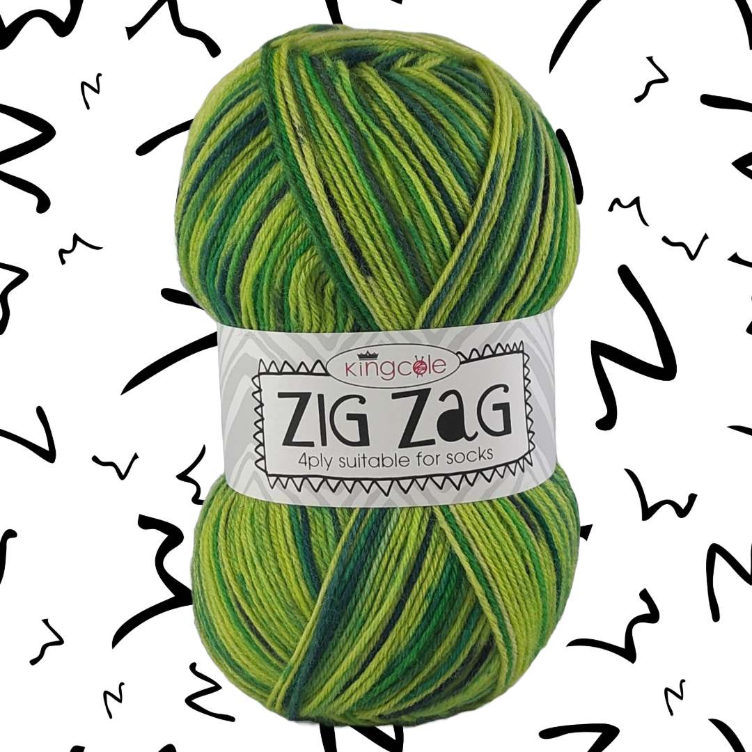 ZIG ZAG  SOCK YARN 4 PLY 100g - More colours available