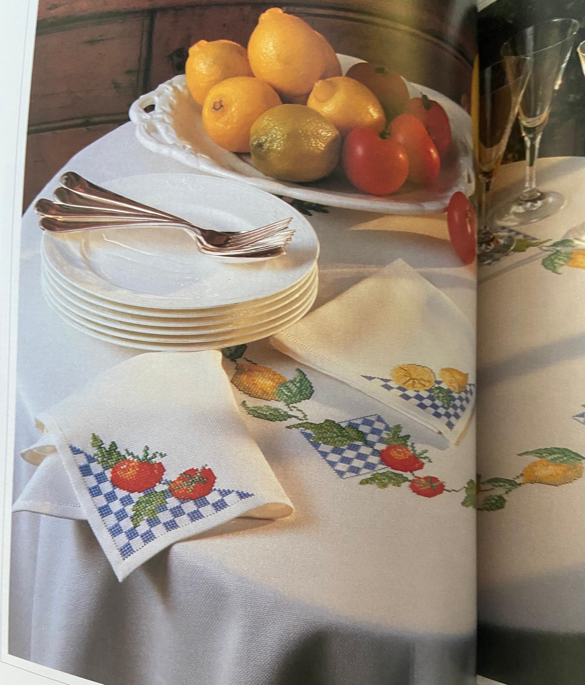 Fruit & Flowers Cross Stitch - Hardback
