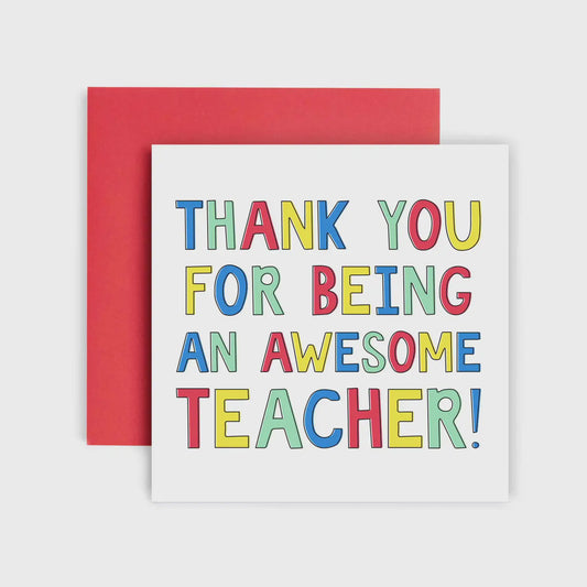 Thnak You For Being An Amazing Teacher - Thank You Card