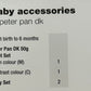 Knitting Pattern P1067 - Baby Accessories in Peter Pan DK