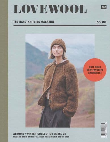 Lovewool No.23 Autumn/Winter 26/27 Pattern Book