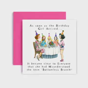 Bottomless Brunch - Birthday Card
