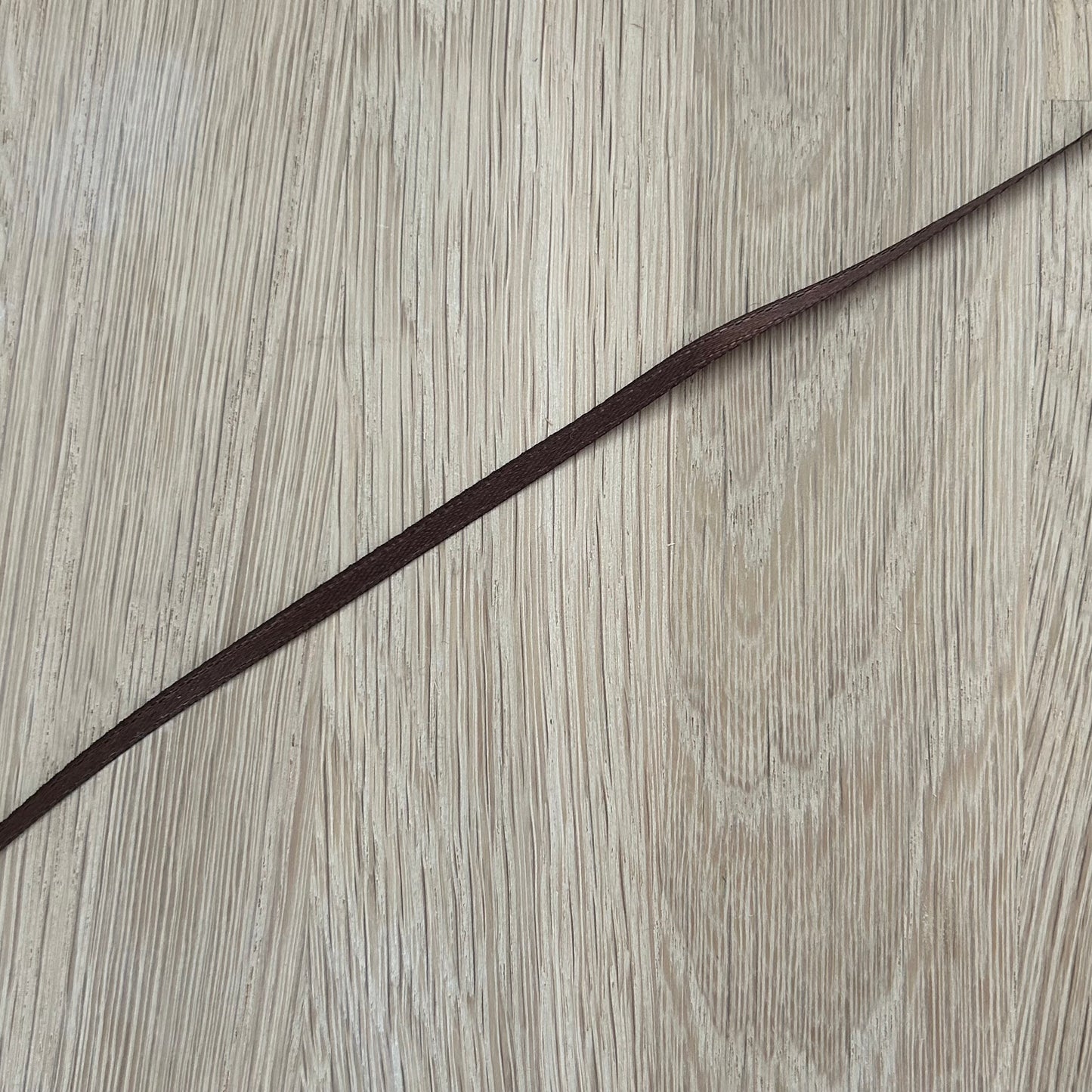 Double Sided Satin Ribbon 3mm - Brown Col 850