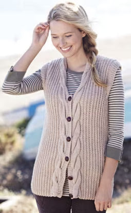 Knitting Pattern 8099 - Waistcoats in Bonus Aran