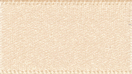 Double Faced Polyester Satin Ribbon 10mm - Cream Col 50
