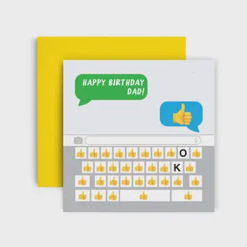 HAPPY BIRTHDAY DAD! (emoji) - Birthday Card