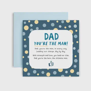 DAD You're The Man! - FATHERS DAY CARD