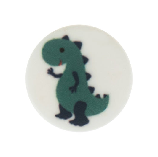 Button with Shank - 15mm - Dinosaur