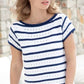 Knitting Pattern 7081 - Boat Necked Tops in Cotton DK