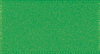 Double Faced Polyester Satin Ribbon - Emerald Col 23 - 2 Widths Available