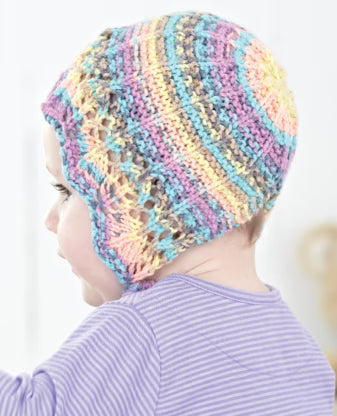 Knitting Pattern 4482 - Cardigan & Bonnet in Baby Crofter DK