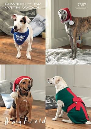 Knitting Pattern 7367 - Dog Accessories in DK
