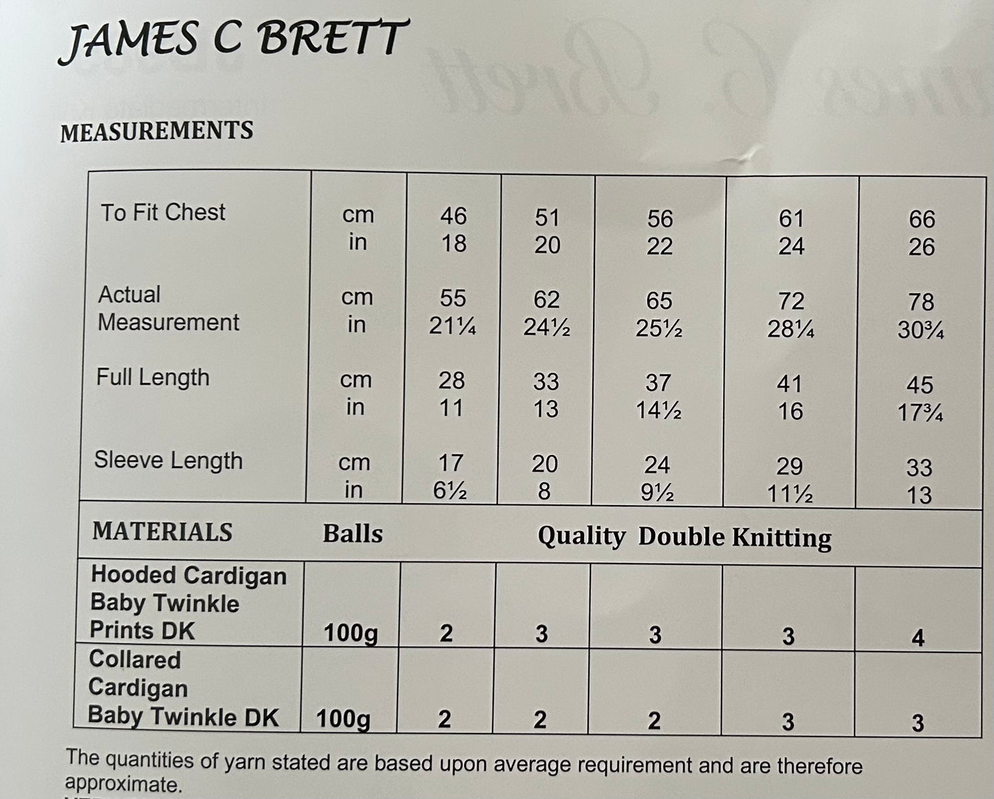 Knitting Pattern JB985 - Children's Hooded Cardigan in Baby Twinkle Prints DK