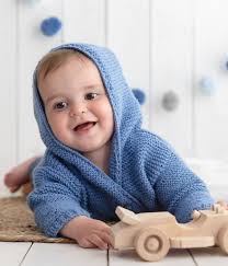 Knitting Pattern 2009 - Baby Cardigan With Hood in DK
