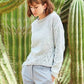 Knitting Pattern 8268 - SWEATER IN SIRDAR NO 1 STONEWASHED ARAN