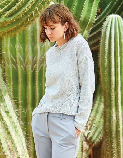 Knitting Pattern 8268 - SWEATER IN SIRDAR NO 1 STONEWASHED ARAN