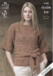 Crochet Pattern 3190 - Tunic & Waistcoat in DK