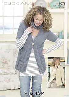Knitting Pattern - 9073 Cardigan in Click Aran