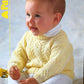 Knitting Pattern 3324 - Cable & Eyelet Sweater in Fairytale DK