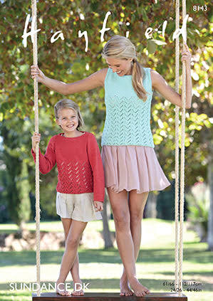 Knitting Pattern  8143 - Tops in Sundance DK
