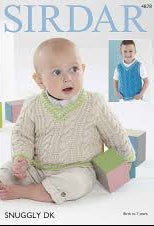 Knitting Pattern 4878 - Sweater & Tank Top in Snuggly DK