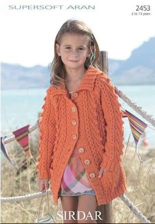 Knitting Pattern 2453 - Jacket in Supersoft Aran
