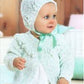 Knitting Pattern 1375 - Cardigan & Bonnet in Snuggly DK