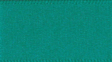 Double Faced Polyester Satin Ribbon - Jade Col 68 - 2 Widths Available