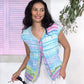 Knitting Pattern JB1018 - Waistcoat in Cotton Waves DK
